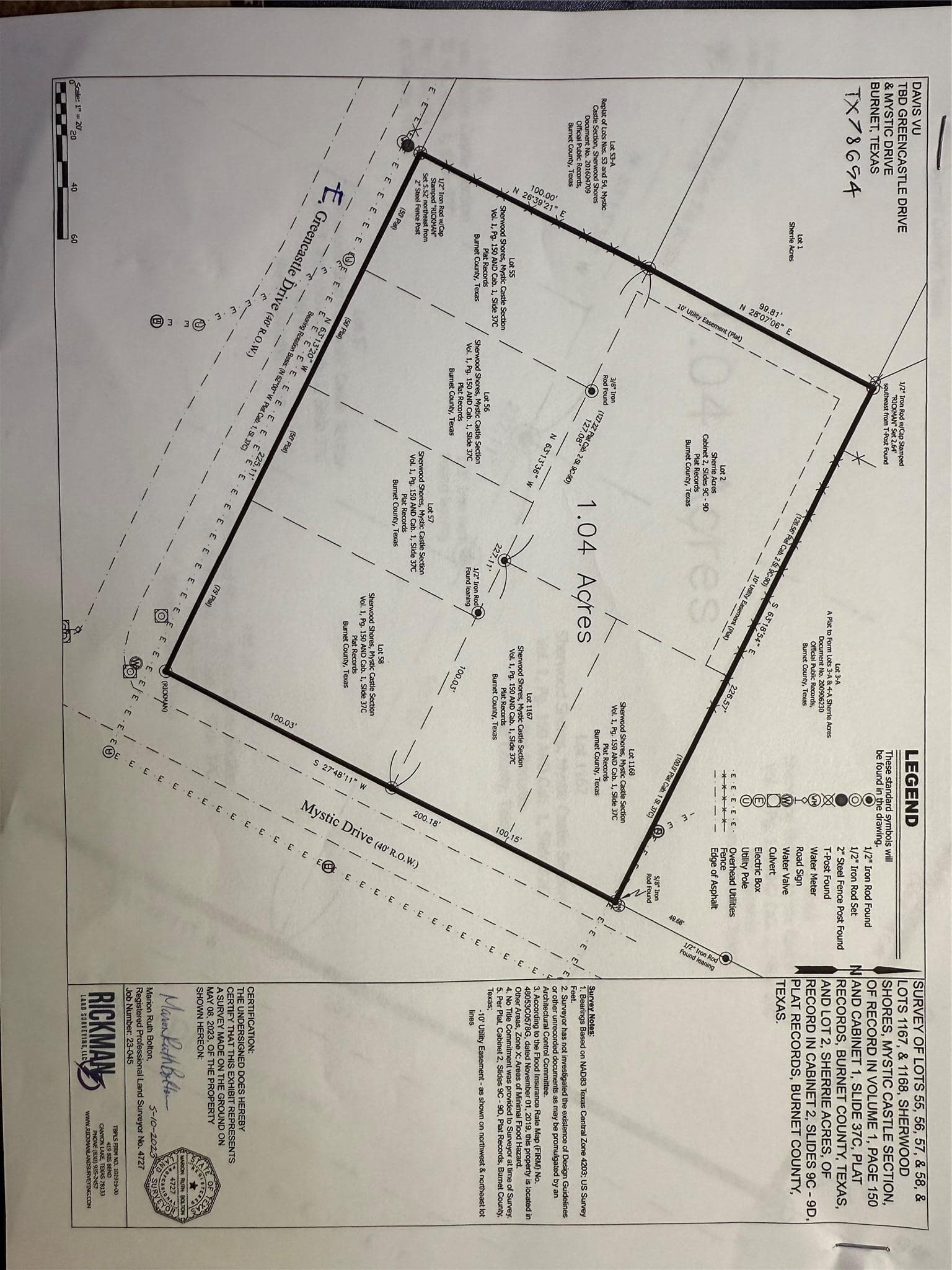 Lot 55,56,57,58,1167,1168 Greencastle and Mystic DR